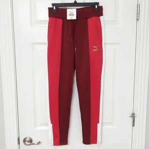 Puma Retro Track Pants Pomegranate
